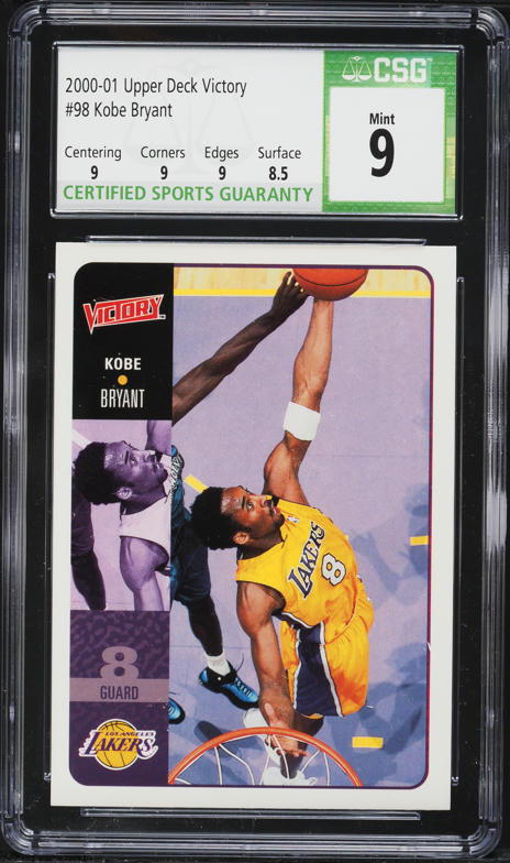 2000 Upper Deck Victory Kobe Bryant #98 CSG 9 MINT on Fanatics Collect