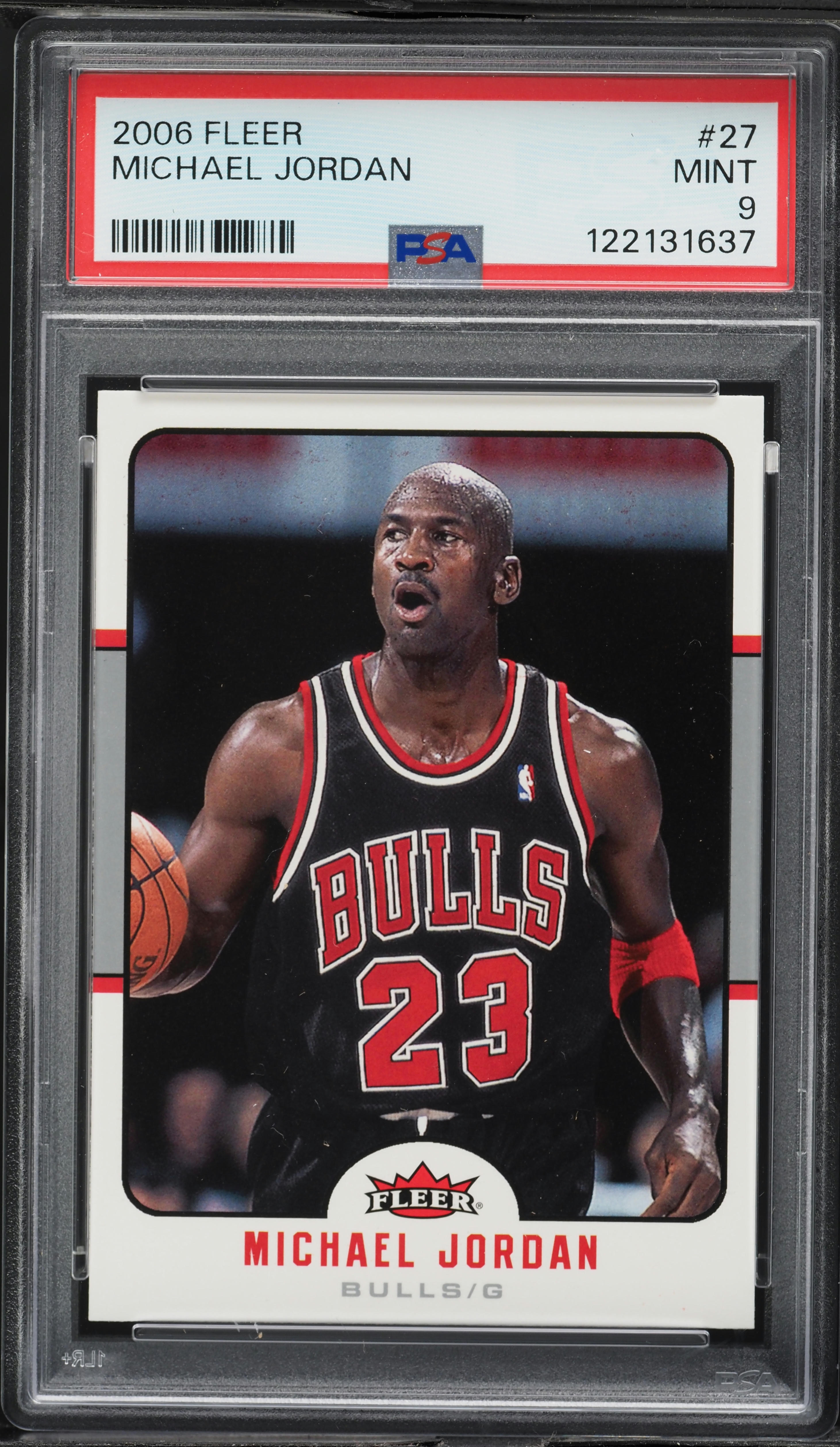2006 Fleer Basketball Michael Jordan #27 PSA 9 MINT on Fanatics