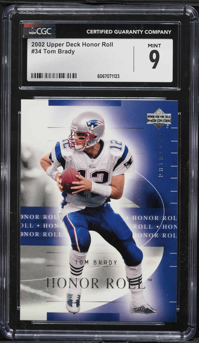 2002 Upper Deck Honor Roll Tom Brady #34 CGC 9 MINT