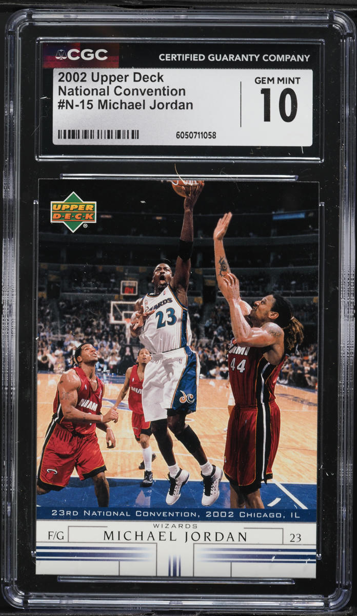2002 Upper Deck National Convention Michael Jordan #N-15 CGC 10 GEM MINT