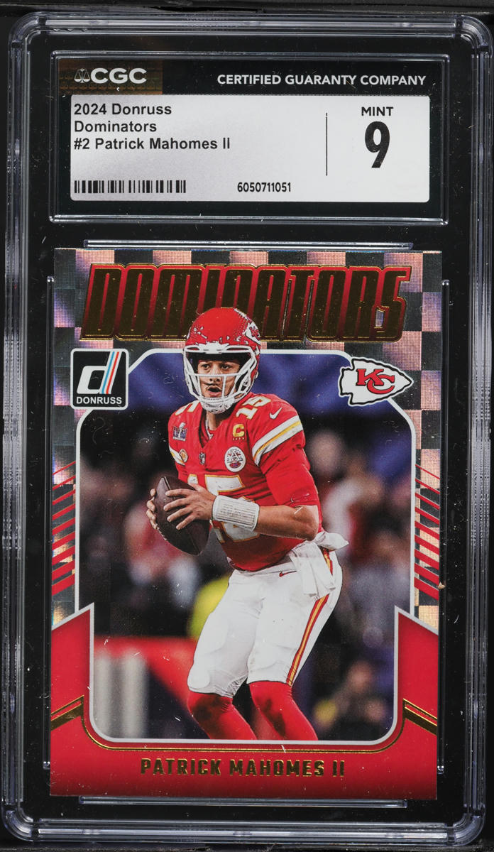 2024 Donruss Dominators Patrick Mahomes II #2 CGC 9 MINT