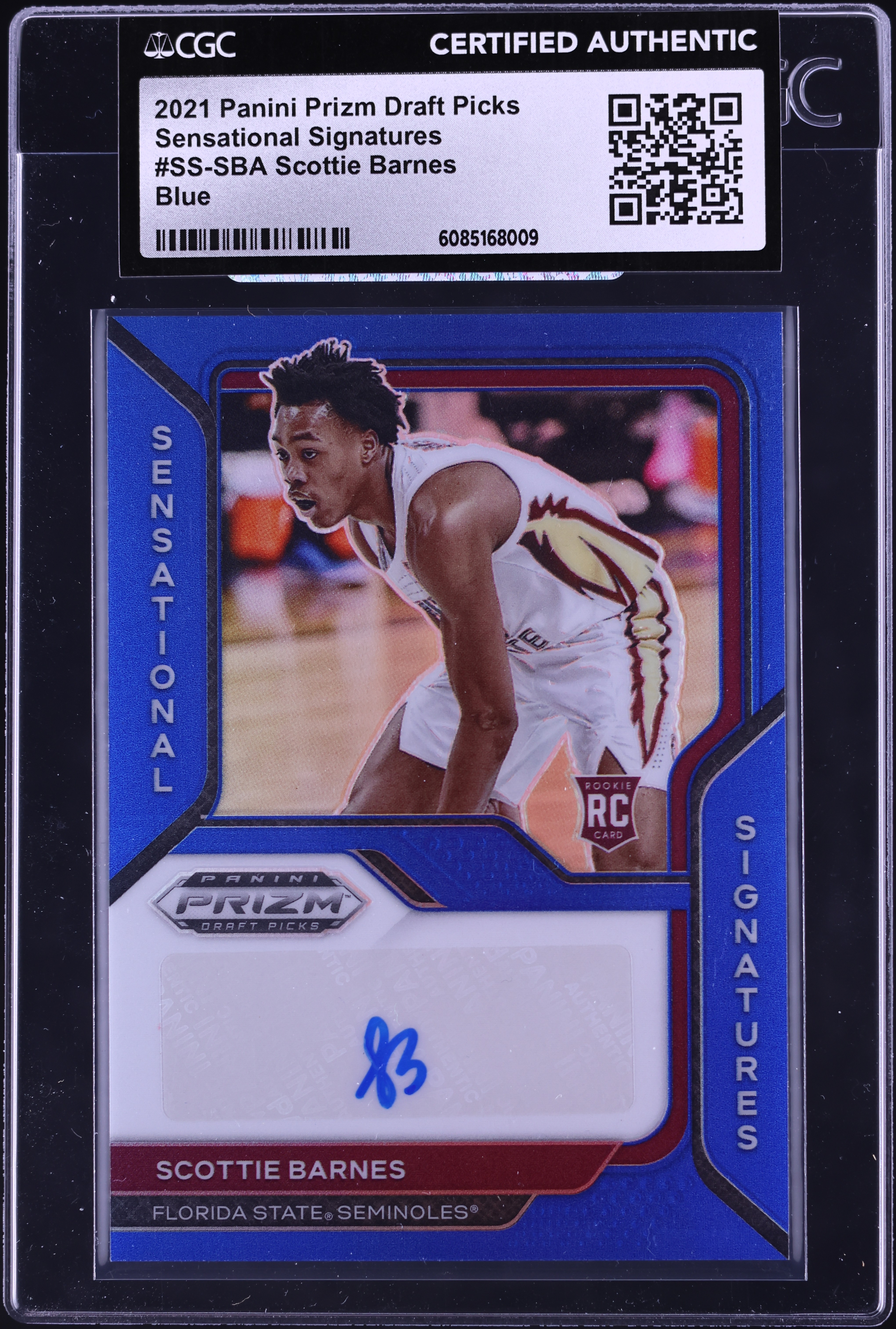2021 Panini Prizm Draft Picks Sensational Blue Scottie Barnes