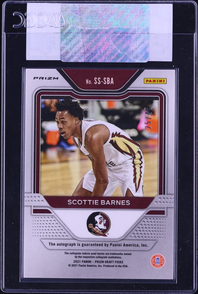 2021 Panini Prizm Draft Picks Sensational Blue Scottie Barnes