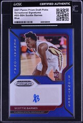 2021 Panini Prizm Draft Picks Sensational Blue Scottie Barnes