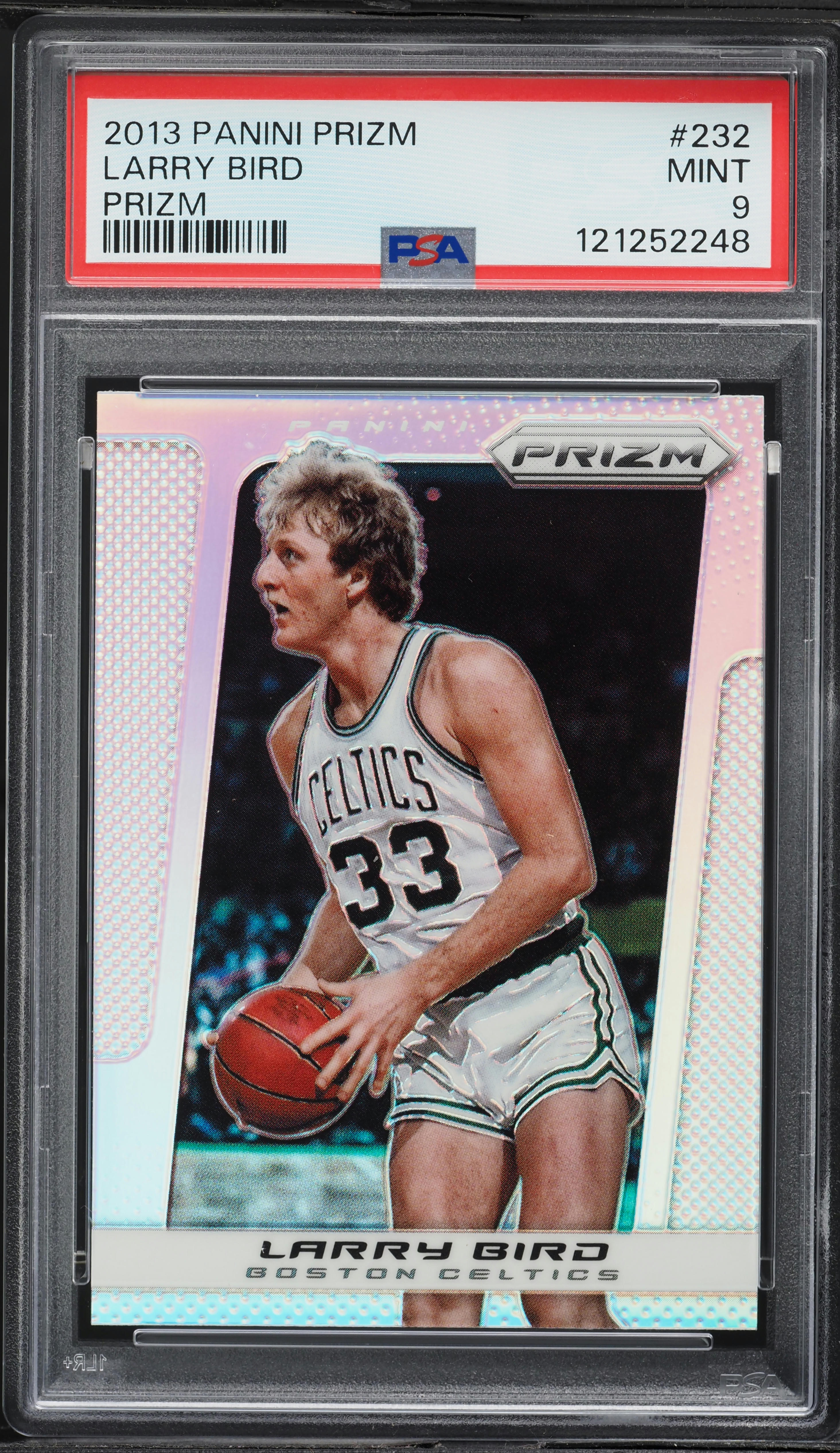 2013 Panini Prizm Silver Larry Bird #232 PSA 9 MINT on Fanatics
