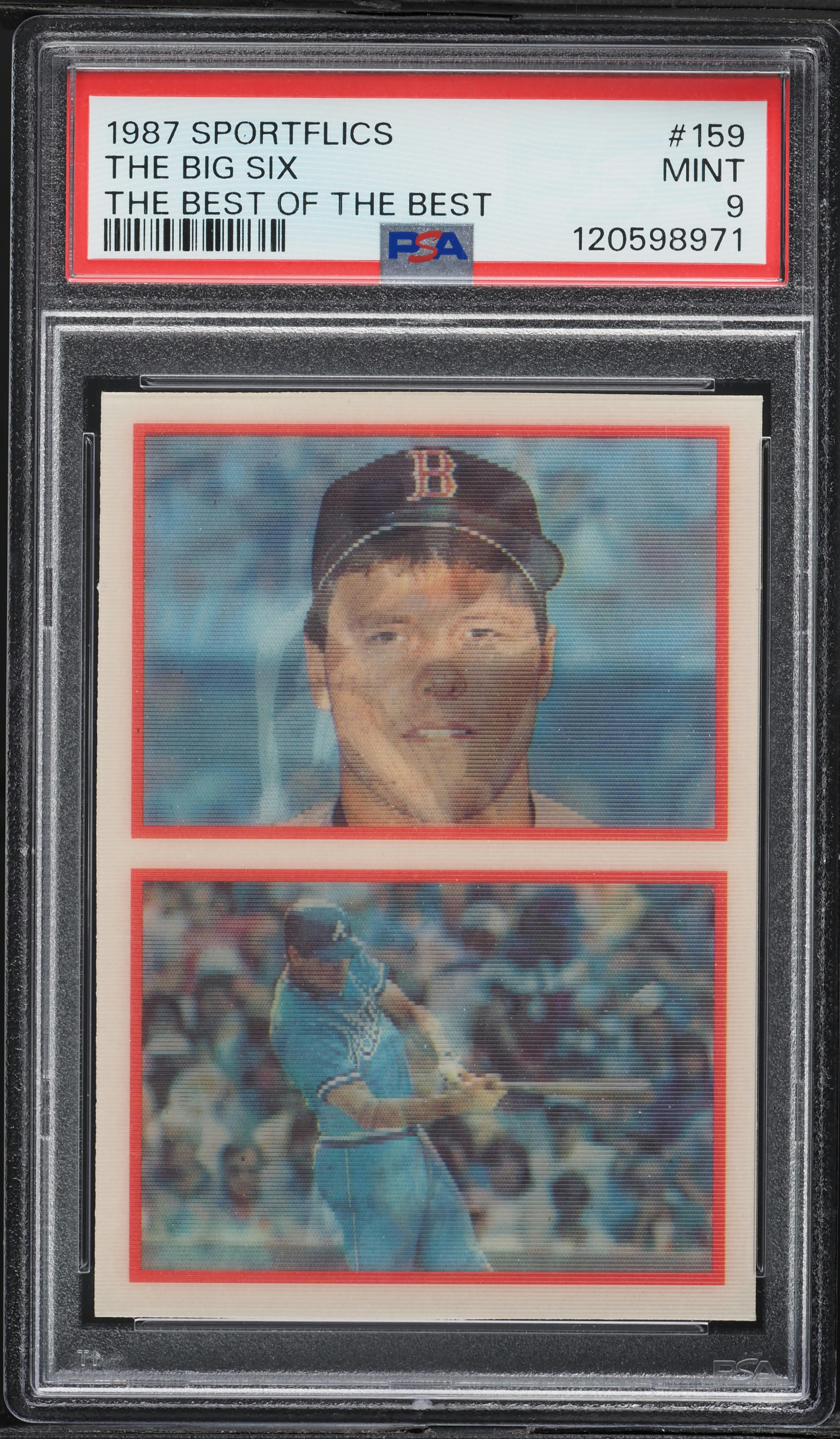 1987 Sportflics The Best Of The Best The Big Six #159 PSA 9 MINT