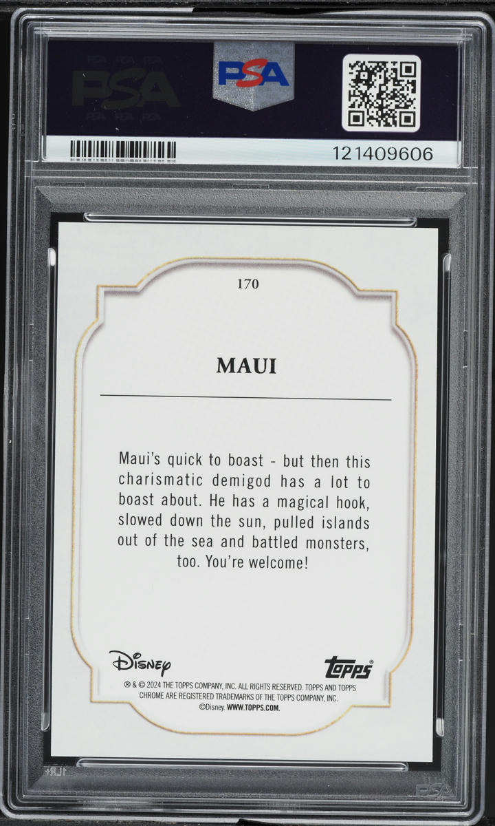 2024 Topps Chrome Disney Dark Blue & Light Blue Lava Maui /75 #170