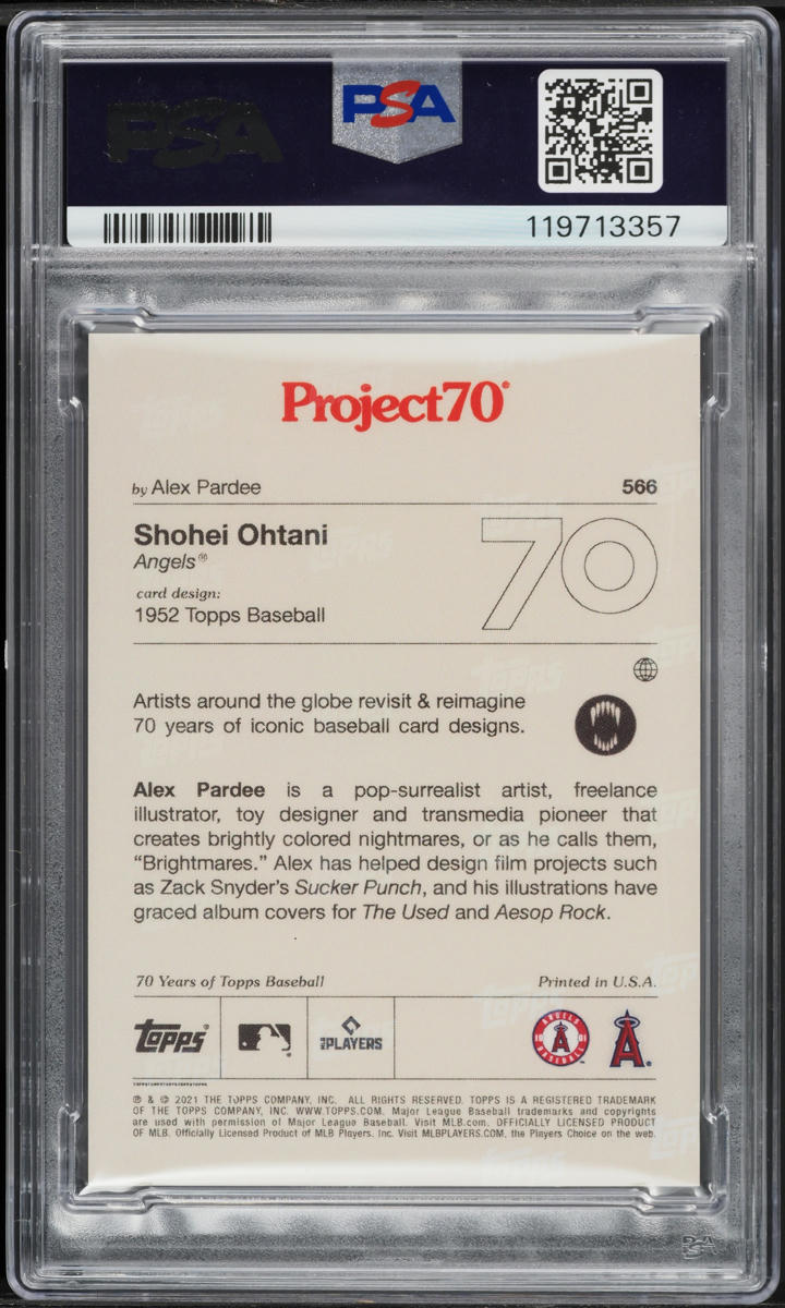 2021 Topps Project 70 Shohei Ohtani #566 PSA 10 GEM MINT