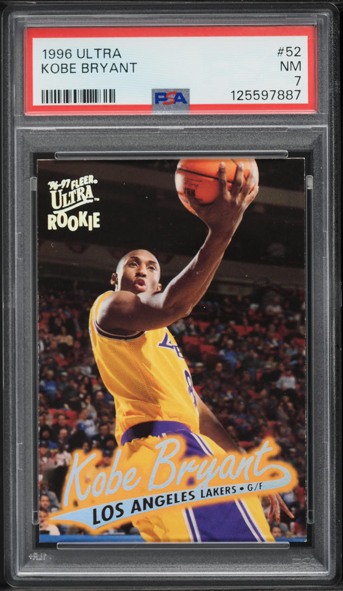 1996 Ultra Basketball Kobe Bryant ROOKIE #52 PSA 7 NRMT