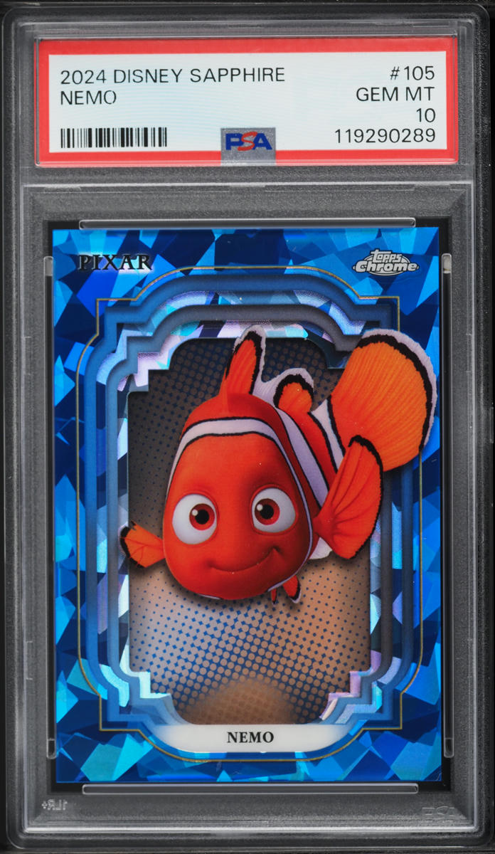 2024 Topps Chrome Disney Sapphire Edition Nemo #105 PSA 10 GEM