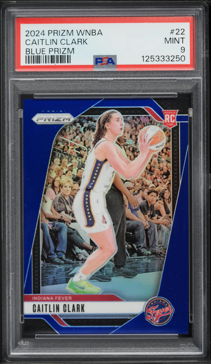 2024 Panini Prizm WNBA Blue Caitlin Clark ROOKIE /199 #22 PSA 9 MINT