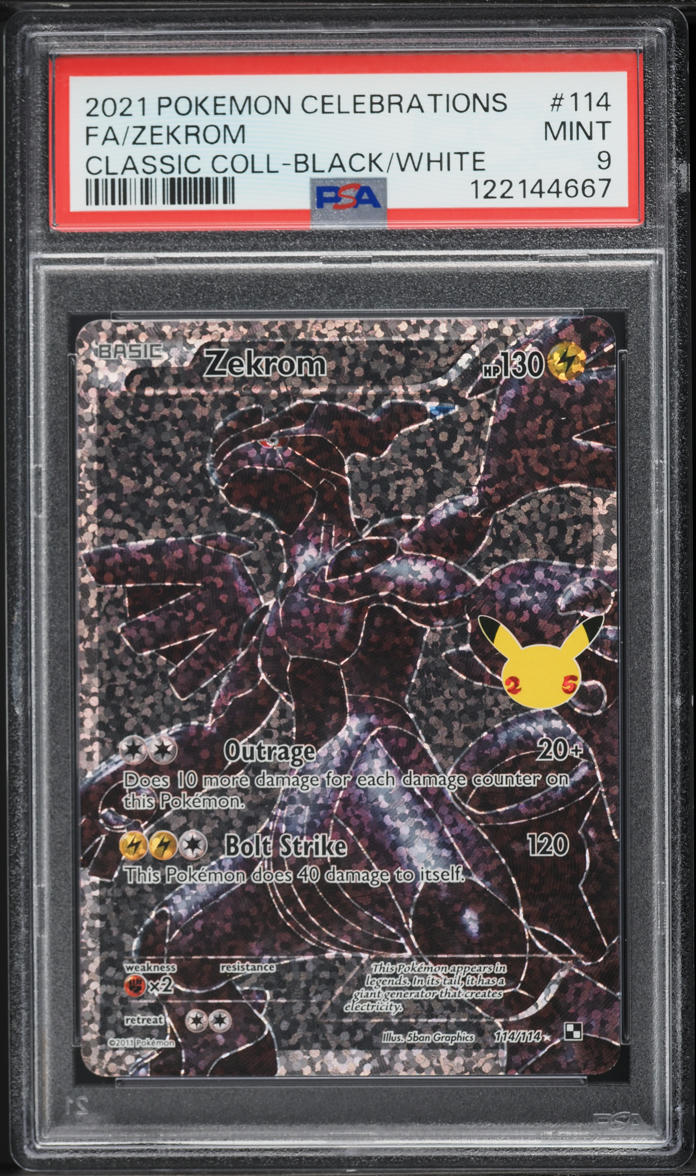 2021 Pokemon Sword & Shield Celebrations Classic Black White Full