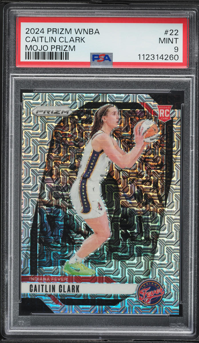 2024 Panini Prizm WNBA Mojo Caitlin Clark ROOKIE 1/25 #22 PSA 9 MINT