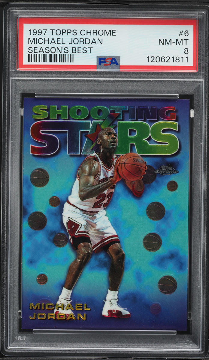 1997 Topps Chrome Season's Best Shooting Stars Michael Jordan #6