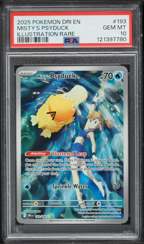 2025 Pokemon Japanese Mega Dream Ex AR Psyduck #199 CGC 10