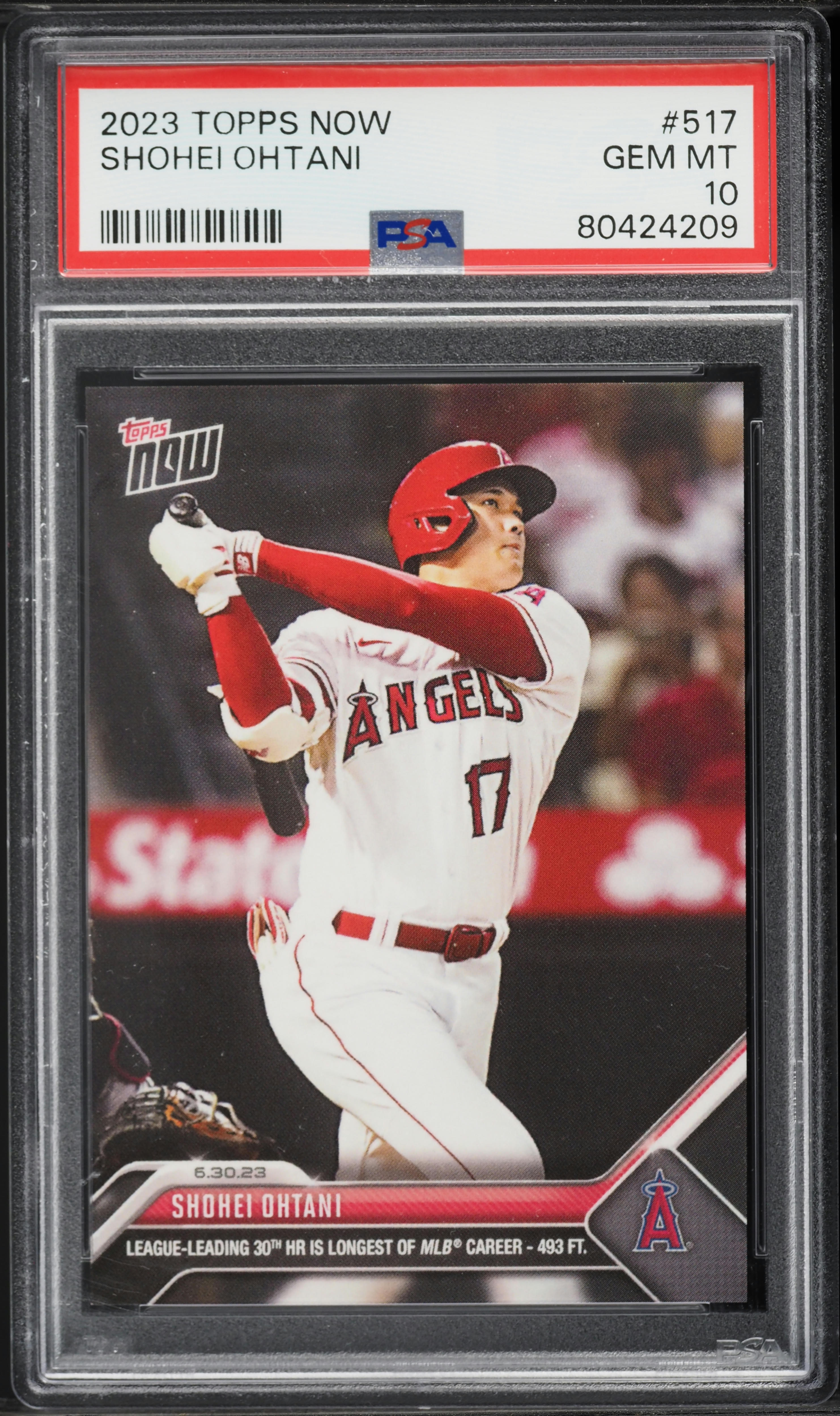 2023 Topps Now Shohei Ohtani #517 PSA 10 GEM MINT on Fanatics Collect