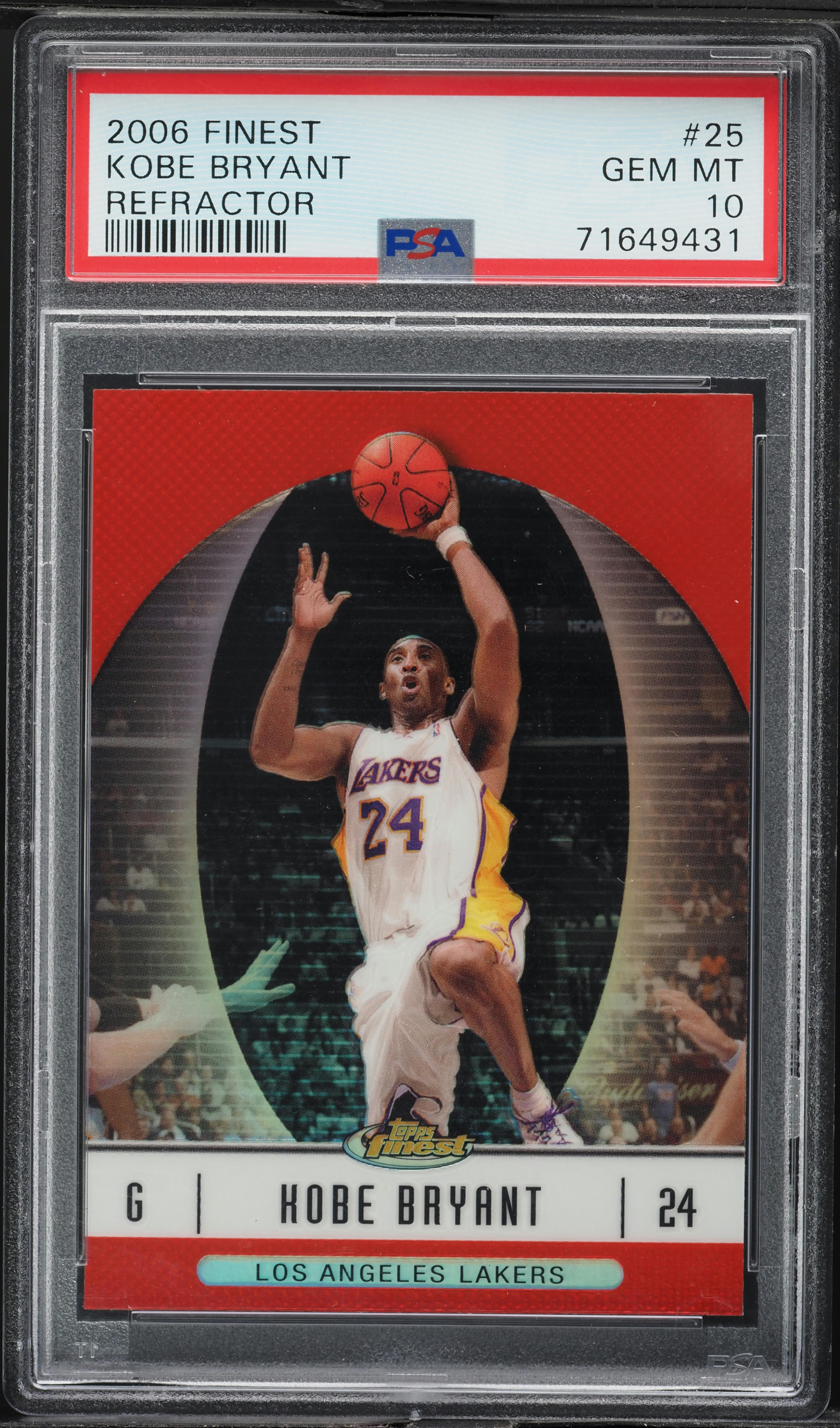 その他 topps finest Kobe Bryant refractor 49 Kobe Bryant 1996 Topps Finest Gold Refractor BGS 9 Rookie RC 9.5