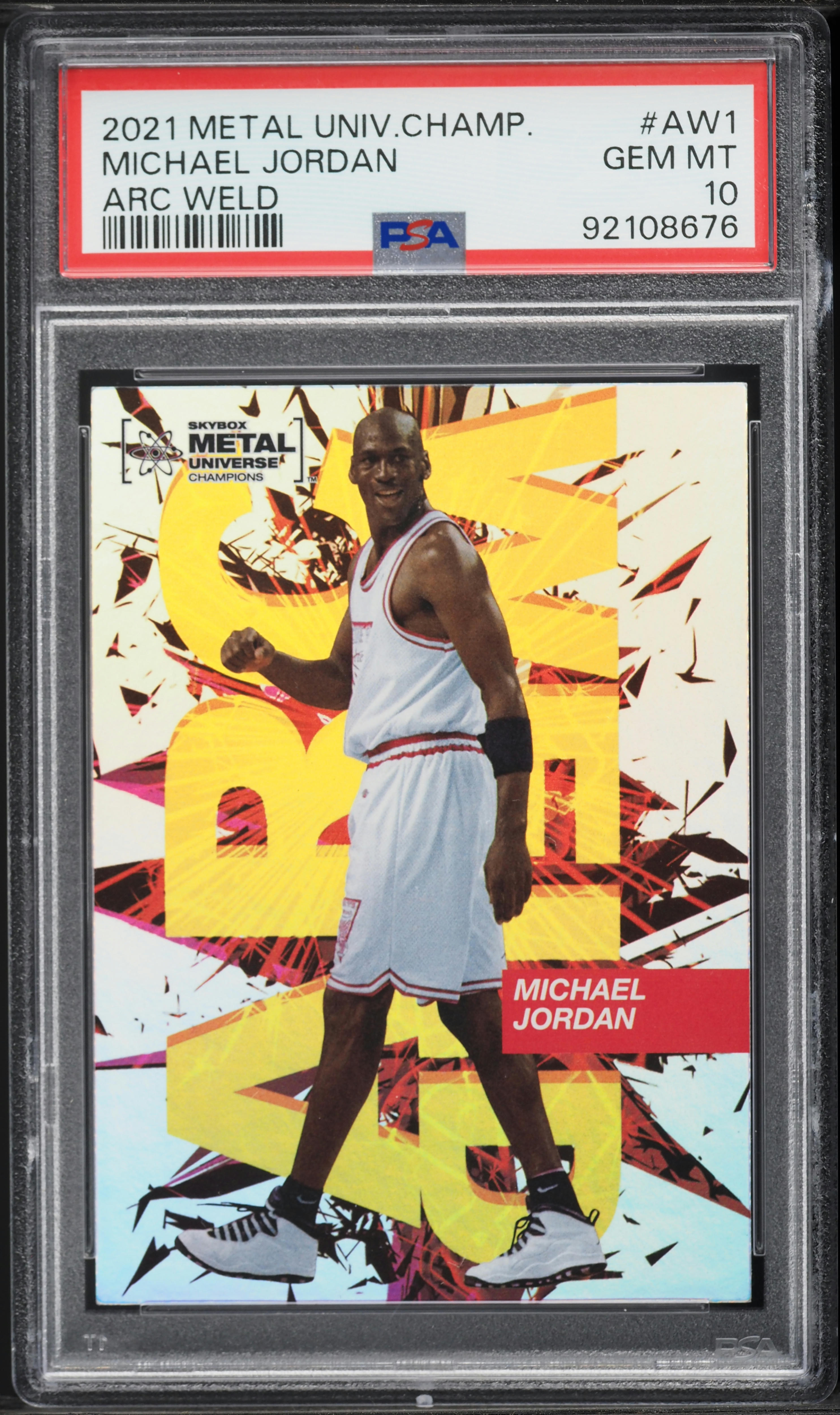 2021 Metal Universe Champions Arc Weld Michael Jordan #AW1 PSA 10 