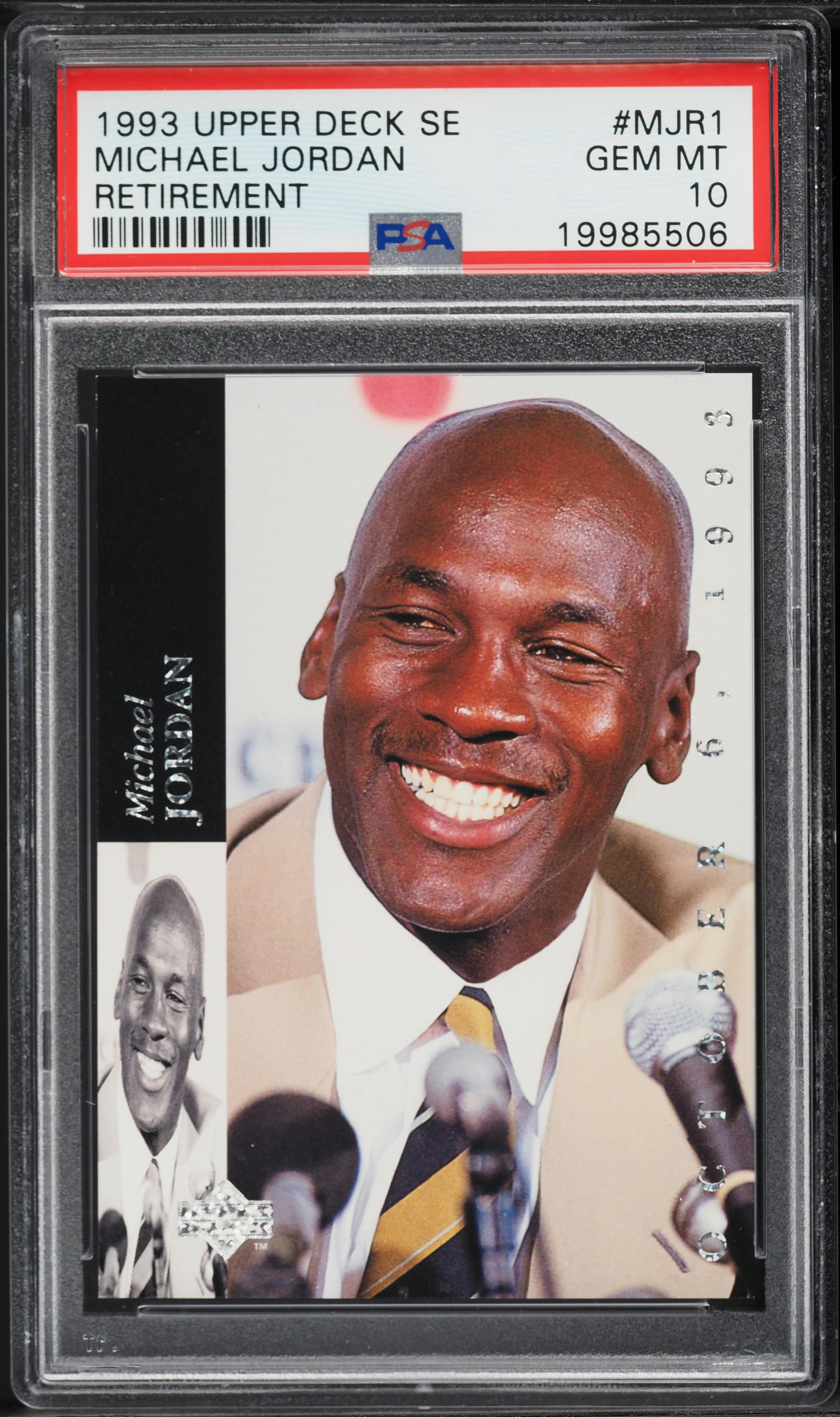 1993 Upper Deck SE Retirement Michael Jordan #MJR1 PSA 10 GEM MINT 
