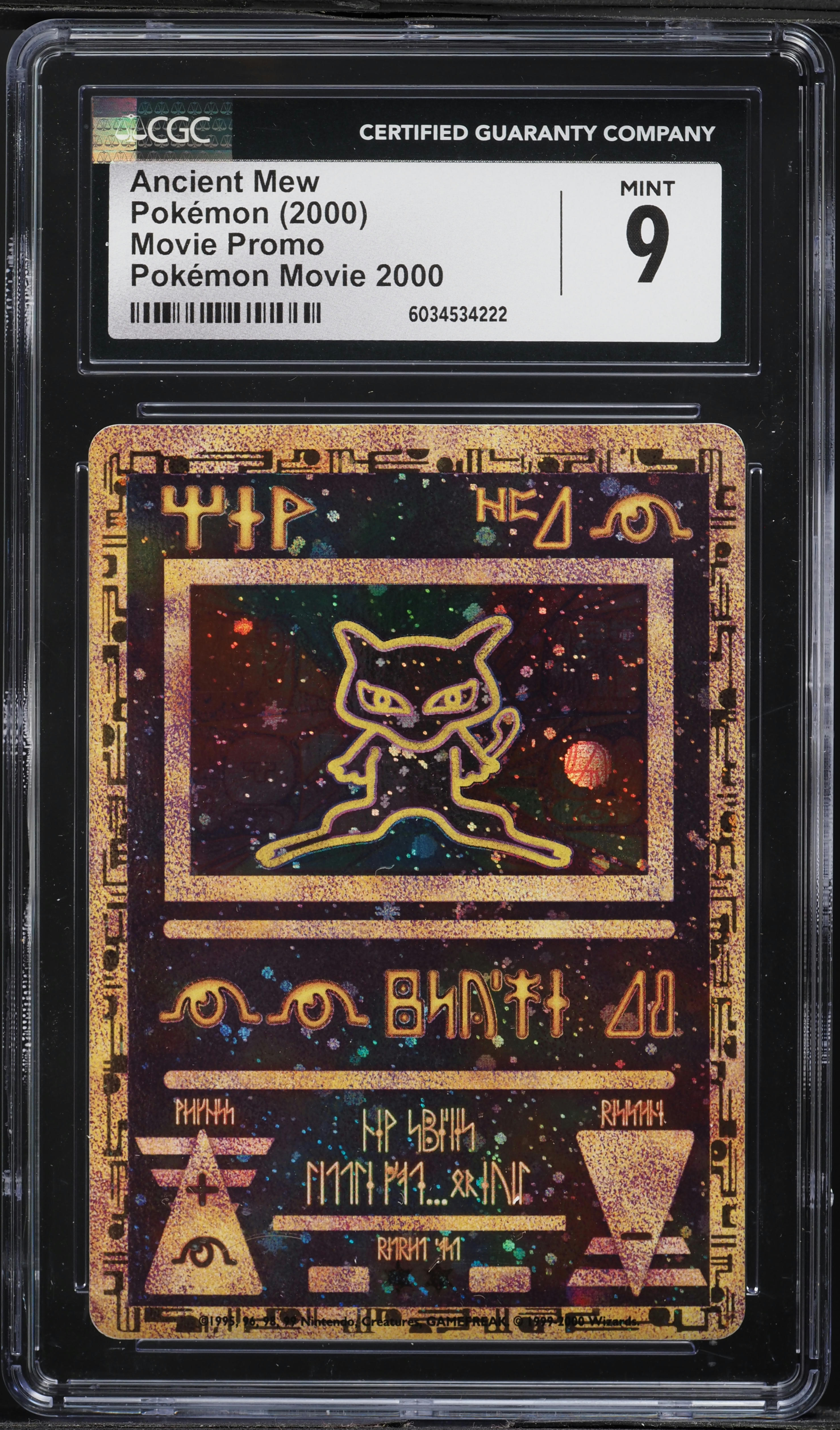 2000 Pokemon Movie Promo Ancient Mew CGC 9 MINT on Fanatics Collect