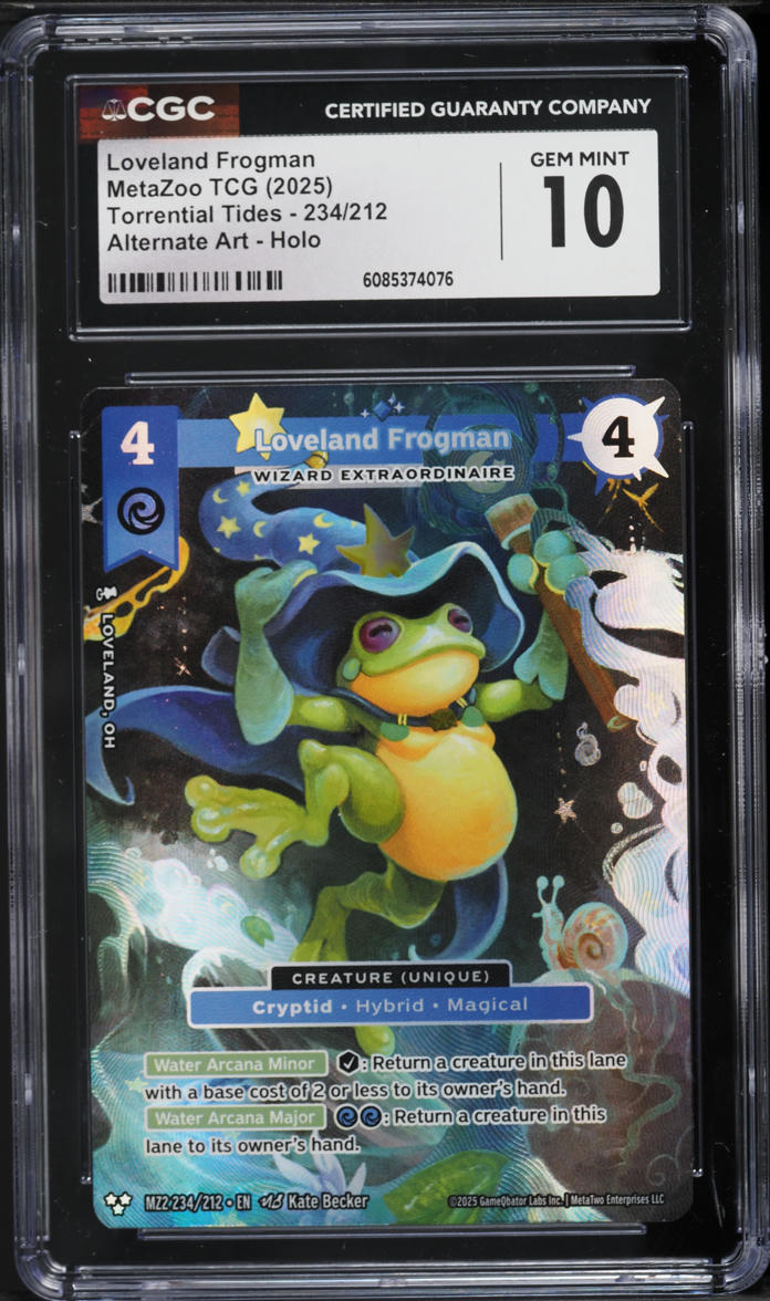 2025 MetaZoo TCG Torrential Tides Alt Art Loveland Frogman #234