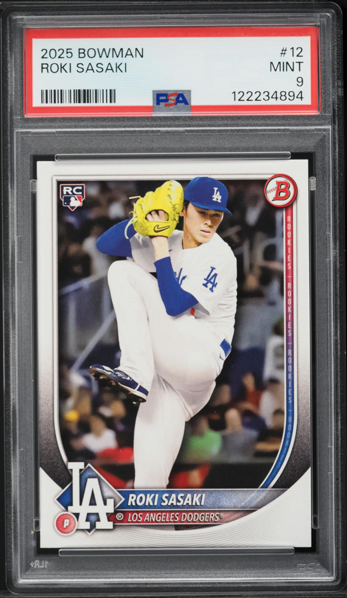 2025 Bowman Roki Sasaki ROOKIE #12 PSA 9 MINT