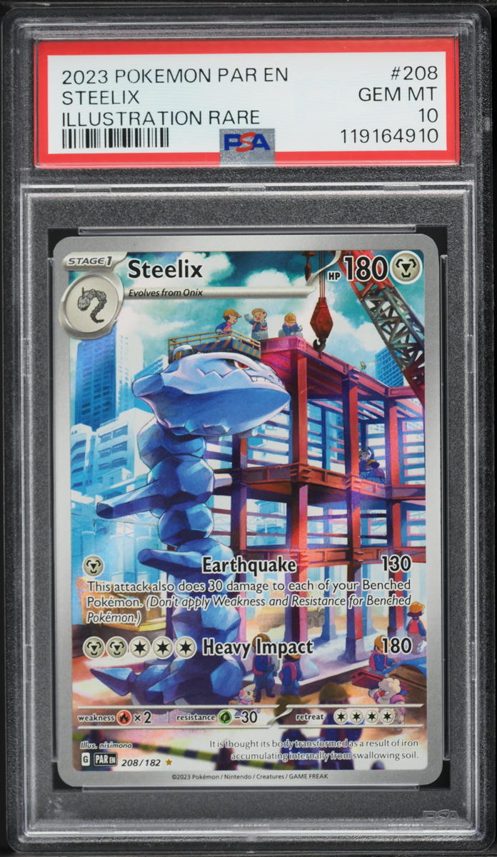 2023 Pokemon Scarlet & Violet Paradox Rift IR Steelix #208 PSA 10 GEM MINT