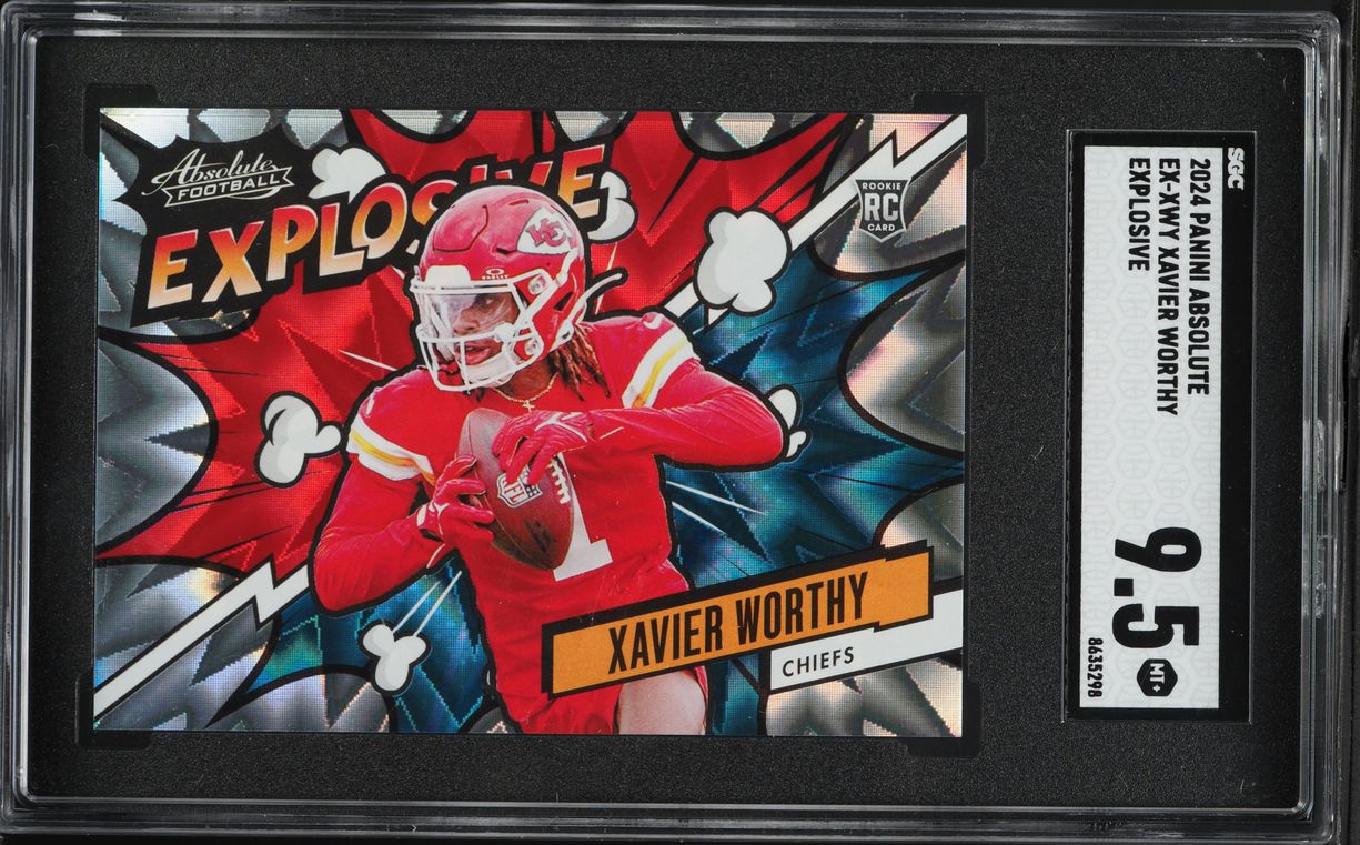 2024 Absolute Explosive Xavier Worthy ROOKIE #EX-XWY SGC 9.5 MINT+