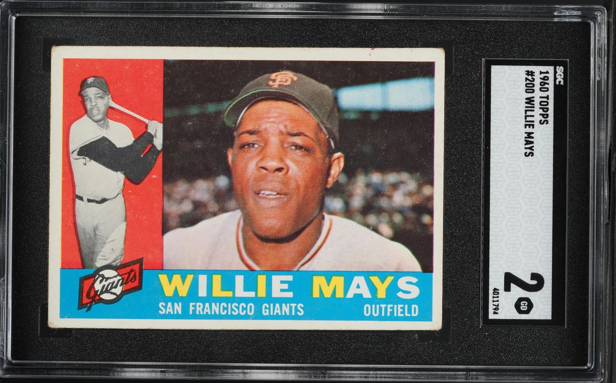 1960 Topps Willie Mays #200 SGC 2 GD
