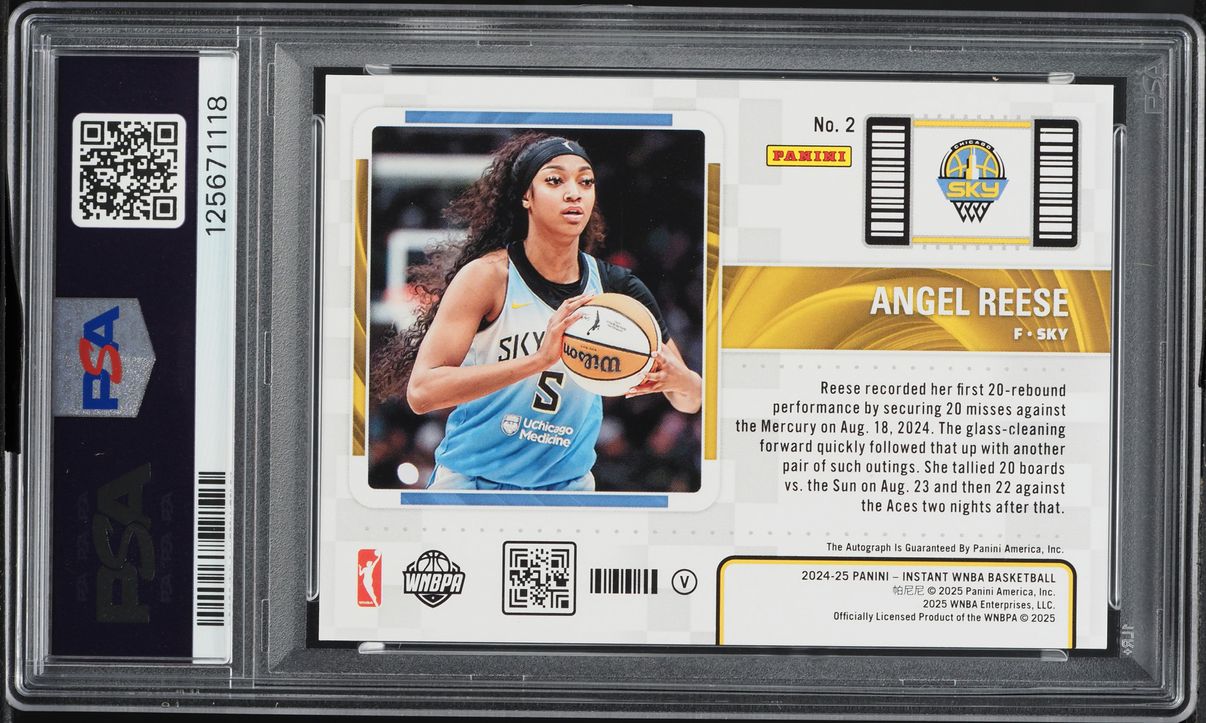 2024 Panini Contenders Royalty WNBA Season Ticket Angel Reese ROOKIE AUTO /49 #2 PSA 10 GEM