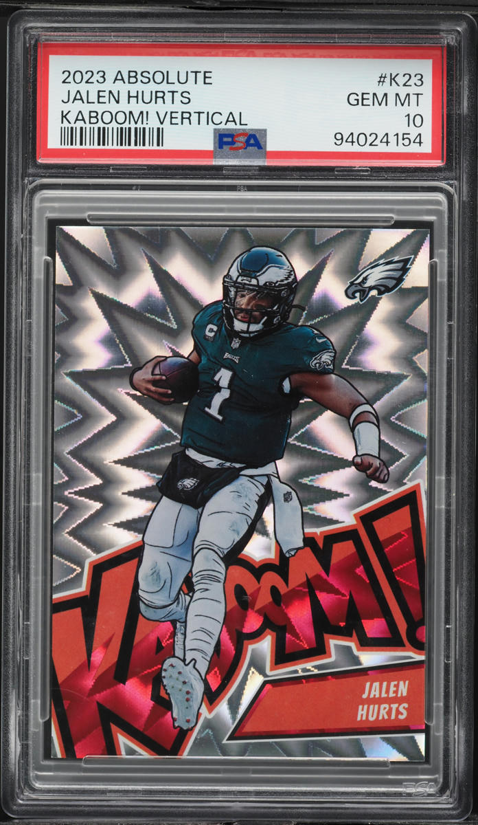 2023 Absolute Kaboom! Vertical Jalen Hurts #K23 PSA 10 GEM MINT
