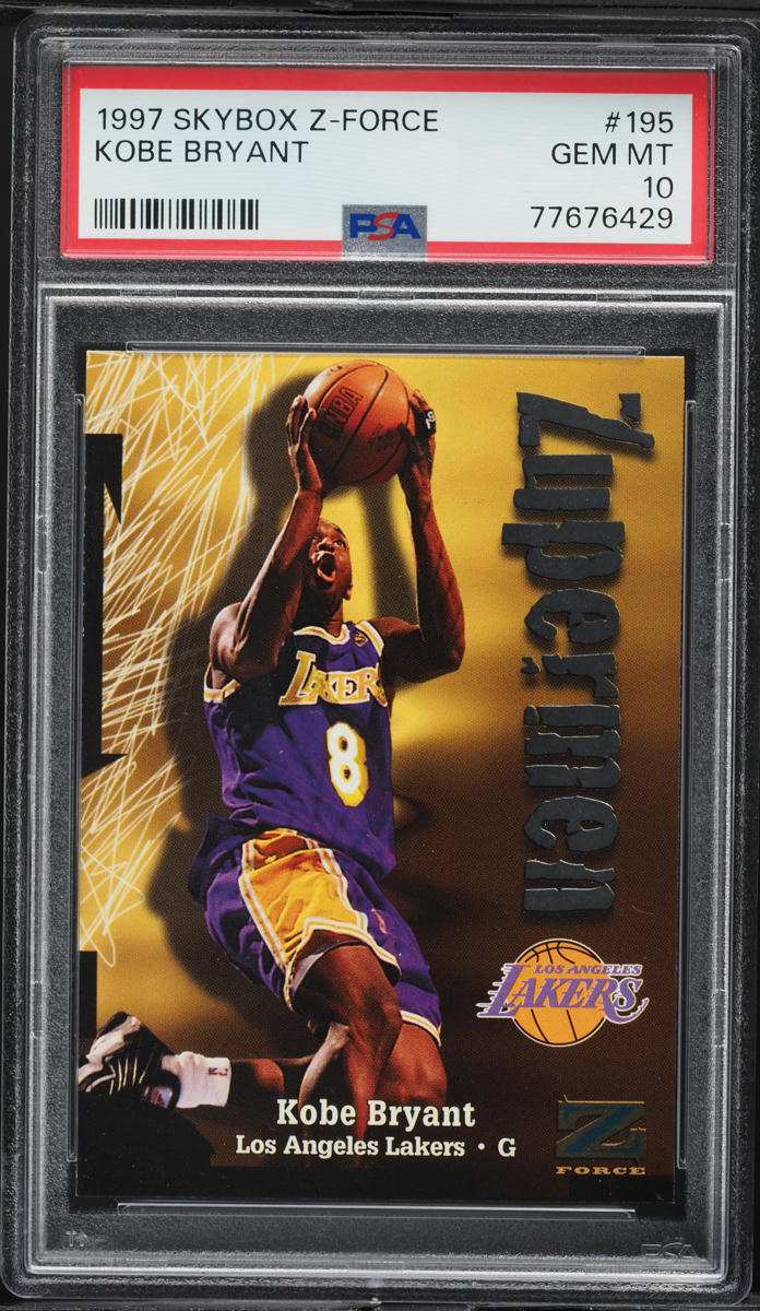 その他 1997 Skybox Z-Force Kobe Total Impact 1997 Skybox Z Force Zuperman Kobe Bryant #195 PSA 10 GEM MINT on