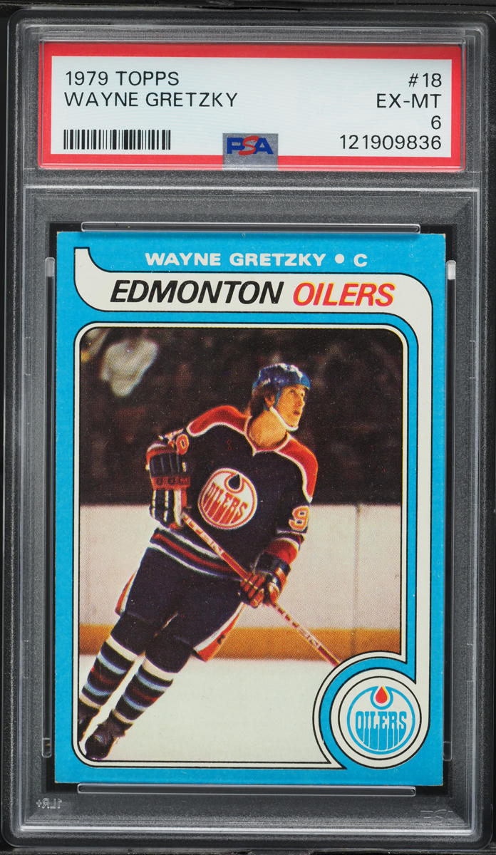 1979 Topps Hockey Wayne Gretzky ROOKIE #18 PSA 6 EXMT