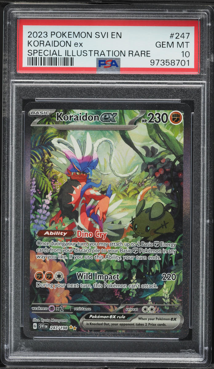 2023 Pokemon Scarlet & Violet SIR Koraidon ex #247 PSA 10