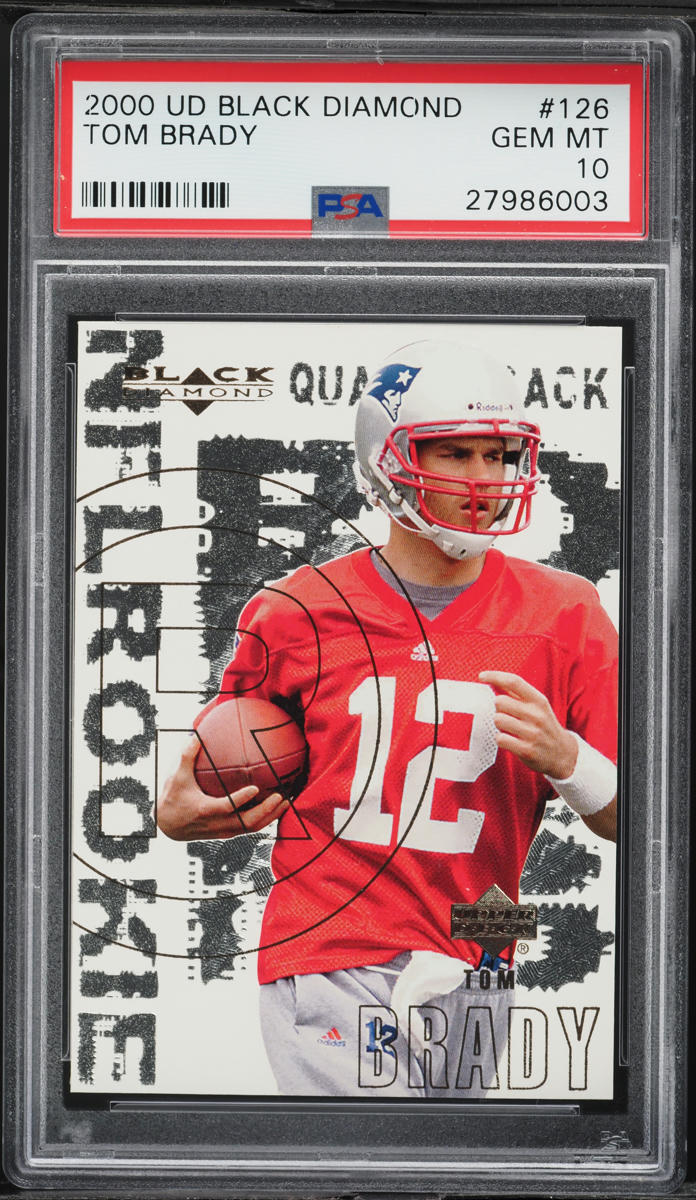 2000 Black Diamond Tom Brady ROOKIE #126 PSA 10 GEM MINT