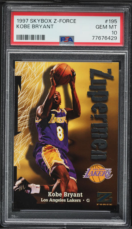 1997 Skybox Z Force Zuperman Kobe Bryant #195 PSA 10 GEM MINT on