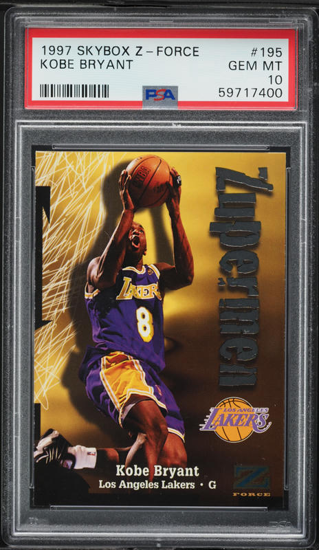 1997 Skybox Z Force Zuperman Kobe Bryant #195 PSA 10 GEM MINT on