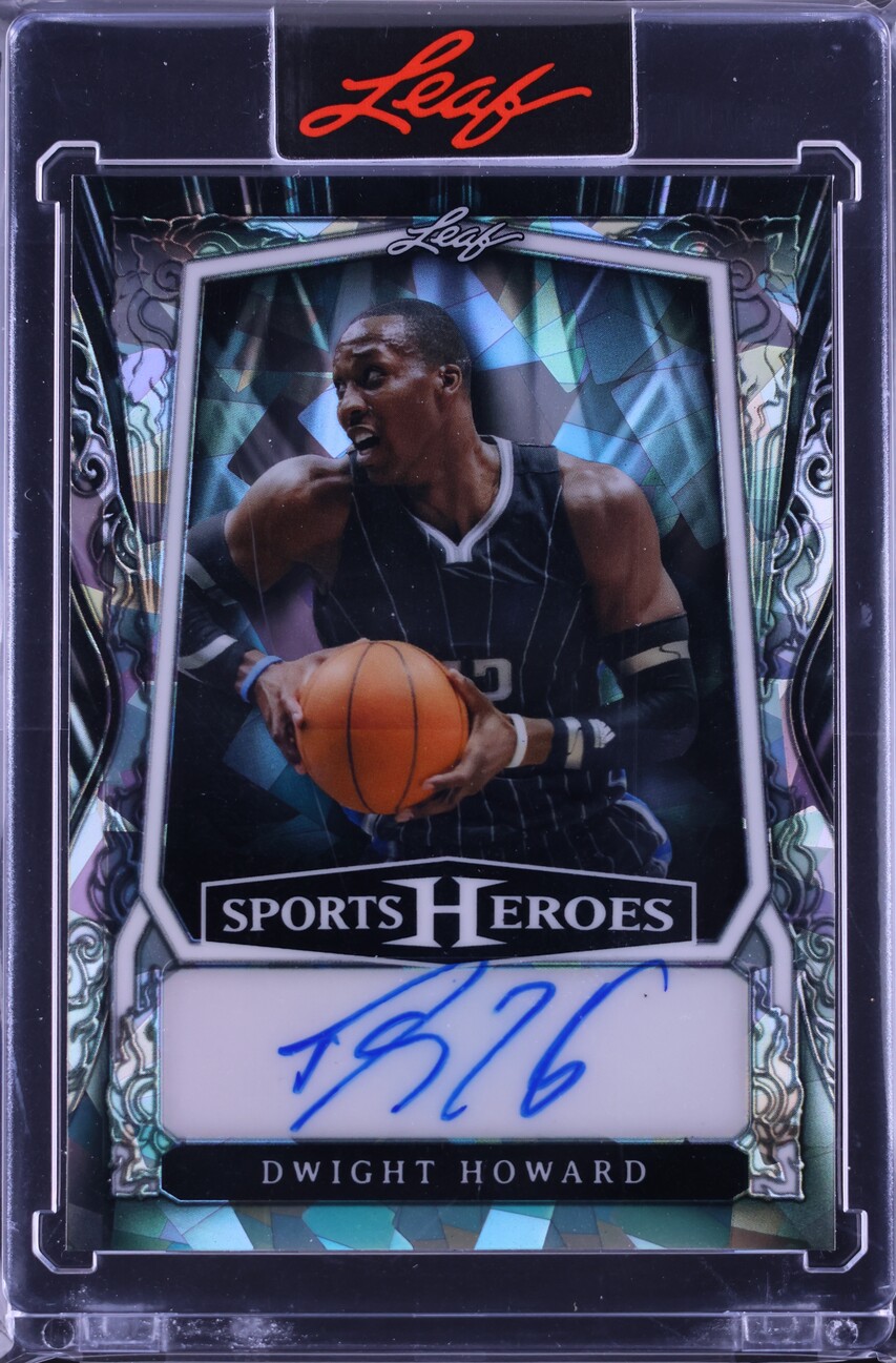 2025 Leaf Sports Heroes Silver Crystal Dwight Howard AUTO /35 #BA-DH1 CGC  AUTH on Fanatics Collect, image size:853x1297