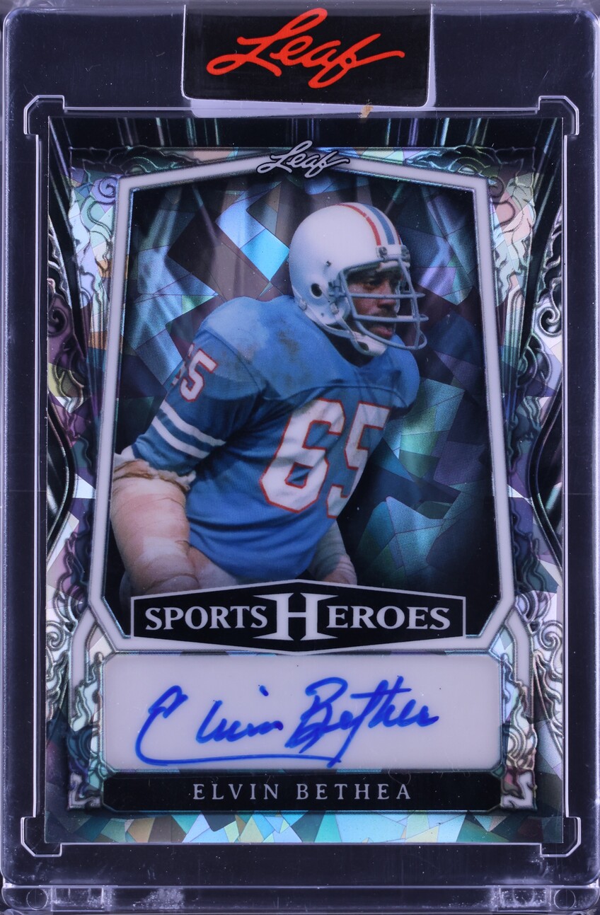 2025 Leaf Sports Heroes Silver Crystal Elvin Bethea AUTO /35 #BA-EB1 CGC AUTH