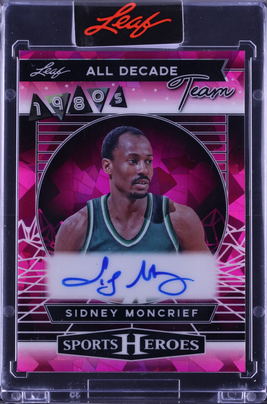 2025 Leaf Sports Heroes '80s All Decade Team Pink Crystal Sidney