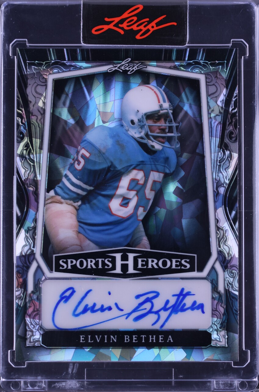 2025 Leaf Sports Heroes Silver Crystal Elvin Bethea AUTO /35 #BA-EB1 CGC AUTH