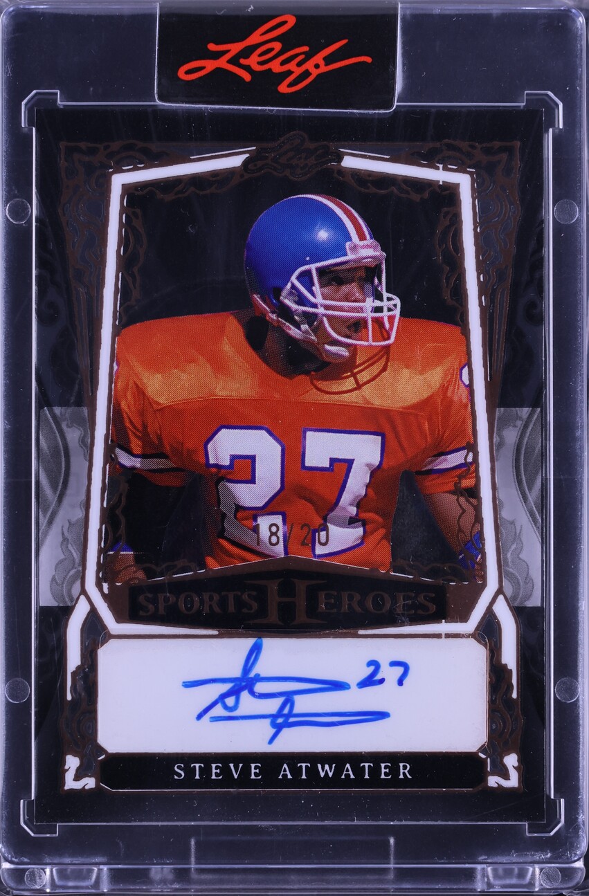 2025 Leaf Sports Heroes Bronze Acetate Steve Atwater AUTO /20 #BA-SA1 CGC AUTH