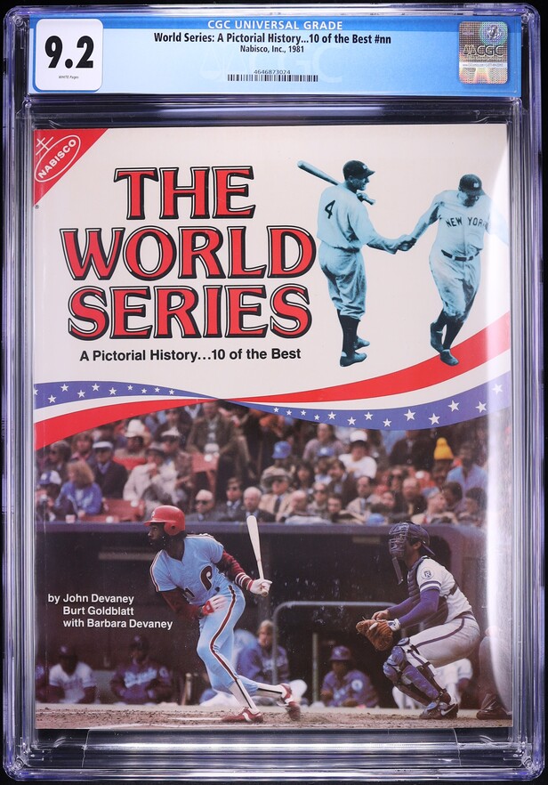 World Series: A Pictorial History... 10 Of The Best (Nabisco, 1981) CGC 9.2 White Pages