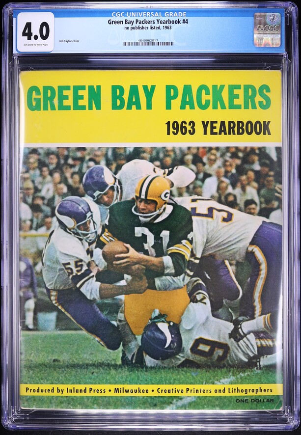 Green Bay Packers Yearbook #4 (1963) CGC 4.0 Off-White To White Pages