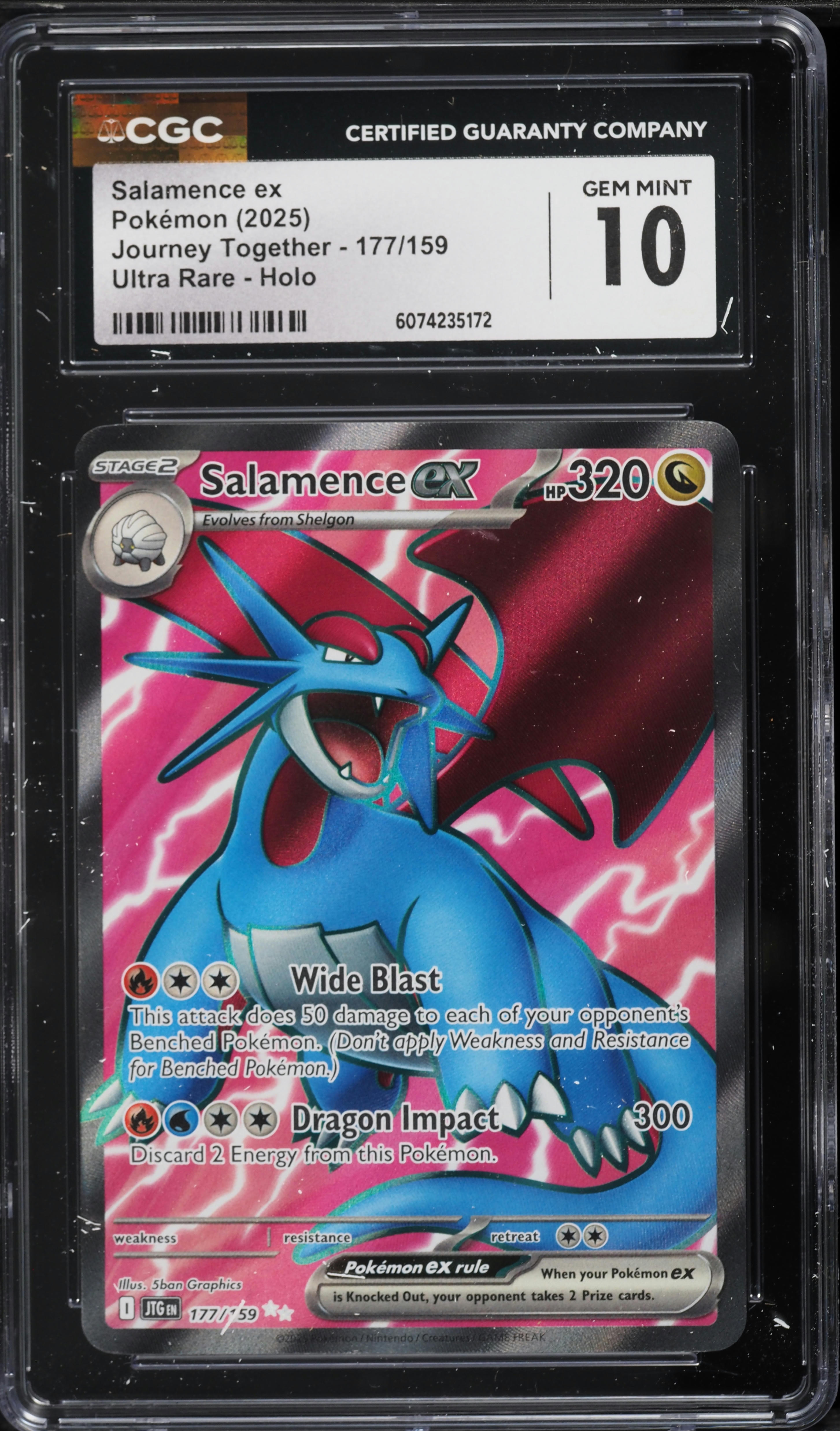 2025 Pokemon Scarlet & Violet Journey Together Full Art Salamence