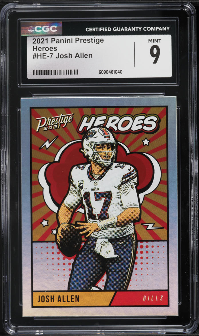 2021 Panini Prestige Heroes Josh Allen #HE-7 CGC 9 MINT