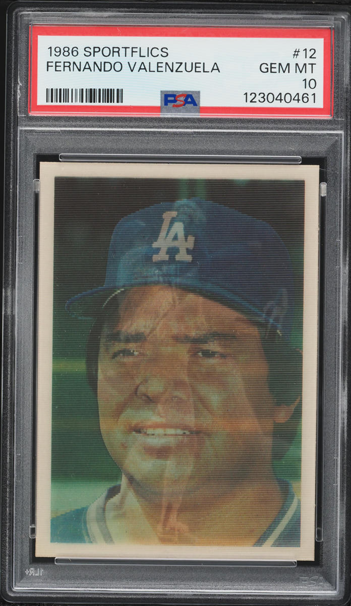 1986 Sportflics Fernando Valenzuela #12 PSA 10 GEM MINT