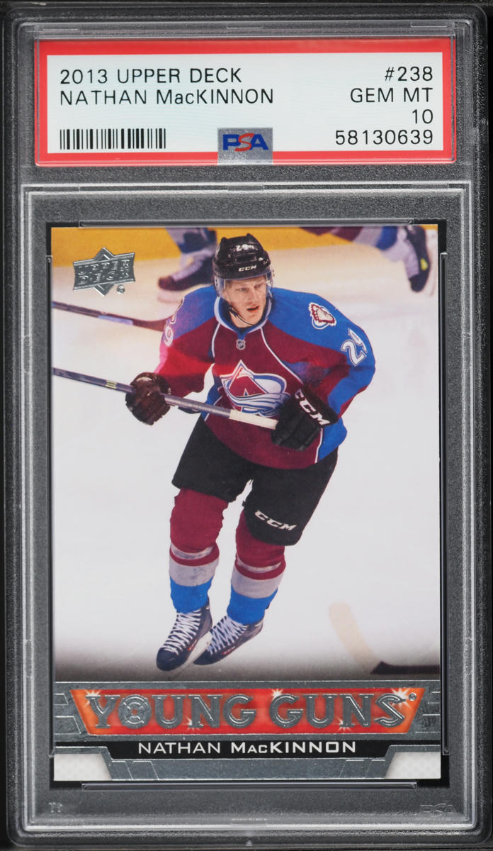 2013 Upper Deck Young Guns Nathan MacKinnon ROOKIE #238 PSA 10 GEM MINT