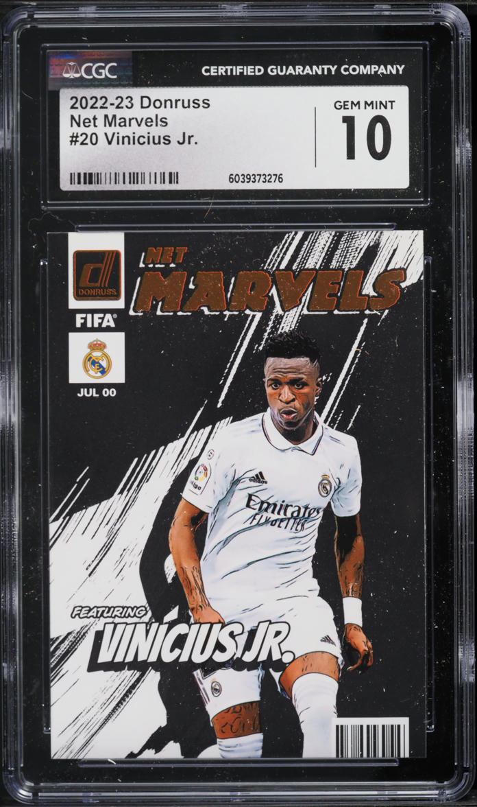 2022 Donruss Net Marvels Vinicius Jr. #20 CGC 10 GEM MINT