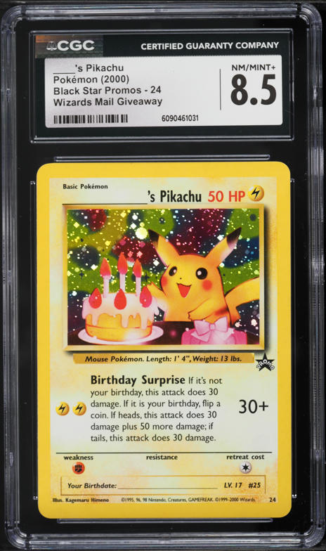 2000 Pokemon Gold Version Part 2 Playing Cards Joker Pikachu #025